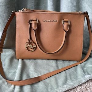 Michael Kors Brown Leather Satchel